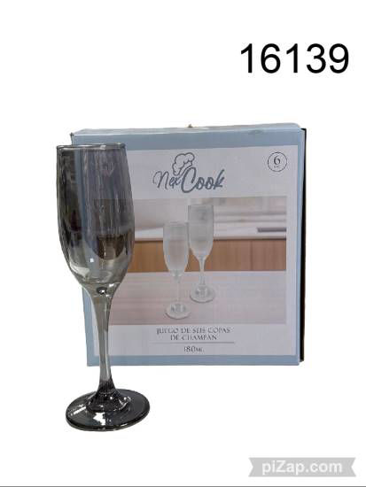 Imagen de JUEGO DE 6 COPAS CHAMPAN NEX COOK 3.26